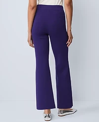 Ann Taylor The Petite Flare Sweater Pant Midnight Mulberry Women's