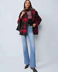 Ann Taylor The Boot Jean Bright Mid Indigo Wash Women's