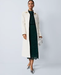 Ann Taylor Petite Lace Column Midi Skirt Ponderosa Pine Women's