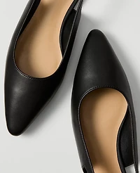 Ann Taylor Leather Slingback Flat Women's