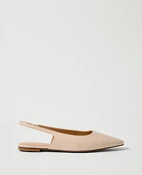 Ann Taylor Leather Slingback Flat Women's