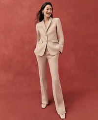 Ann Taylor The Petite Jayne Trouser Metallic Jacquard Gold/White Women's