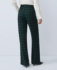 Ann Taylor The Jayne Trouser Plaid Rainforest Women's