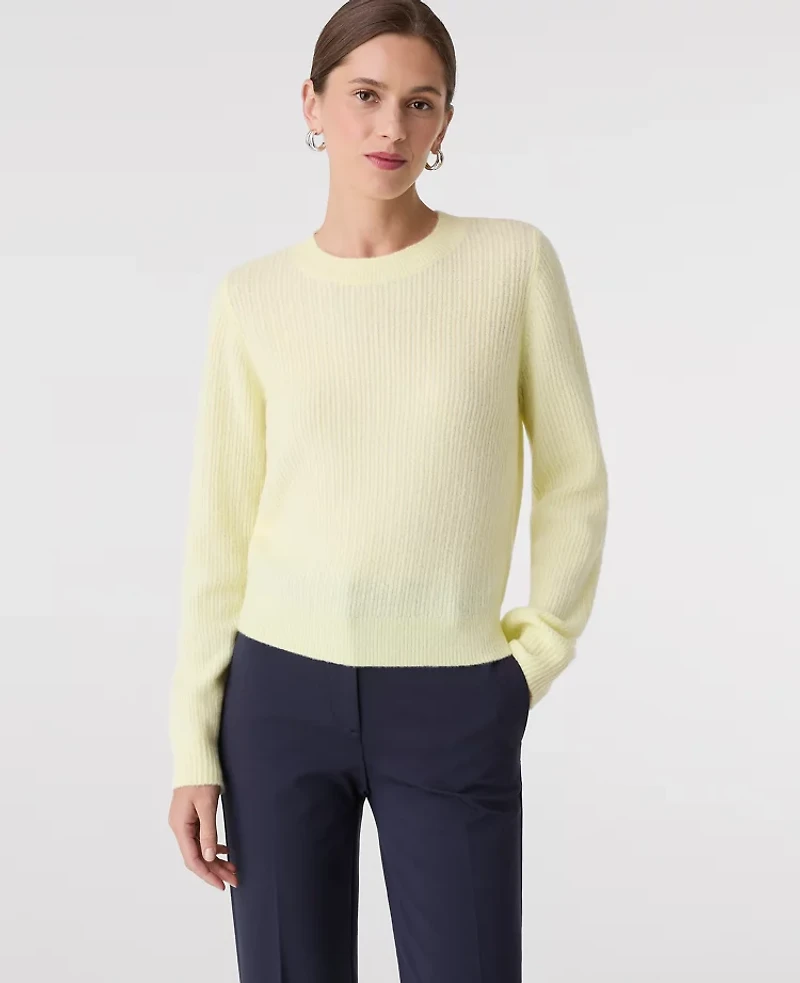 Ann Taylor Petite Mixed Cable Sweater Women's