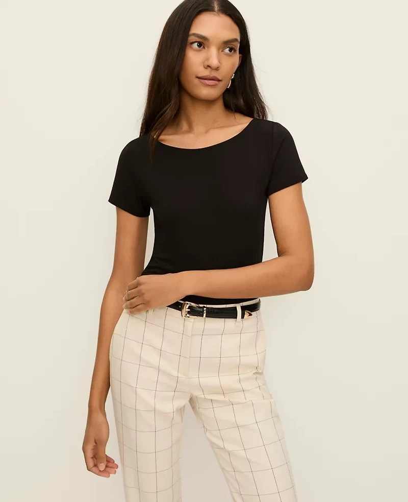 Ann Taylor Boatneck T-Shirt Women's