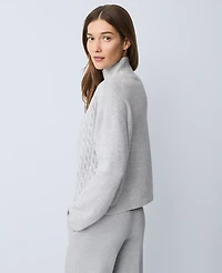 Ann Taylor Weekend Collection Mixed Cable Sweater Women's