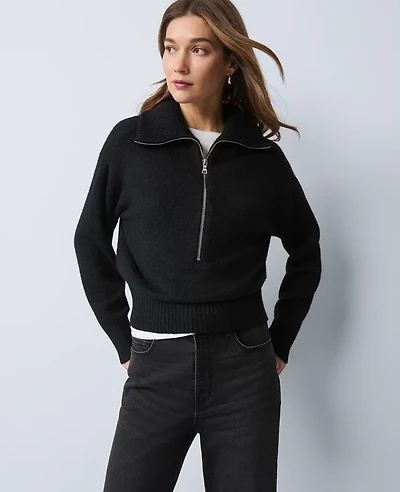Ann Taylor Weekend Collection Half-Zip Sweater Women's