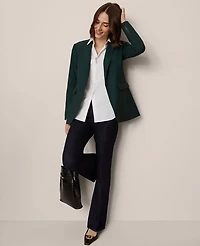 Ann Taylor Petite Fitted Long Blazer Pine Grove Women's