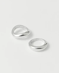 Ann Taylor Metal Stacked Ring Set Women's