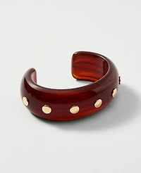 Ann Taylor Studded Cuff Bracelet Poised Plum Women's