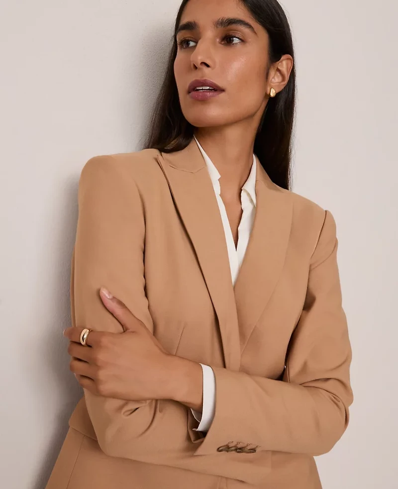 Ann Taylor Fitted Long Blazer Women's