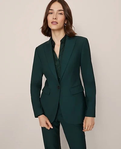 Ann Taylor Fitted Long Blazer Pine Grove Women's