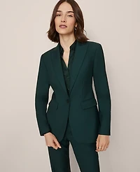 Ann Taylor Fitted Long Blazer Pine Grove Women's