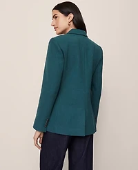 Ann Taylor The Petite Greenwich Blazer Deep Atlantic Teal Women's