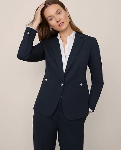 Ann Taylor The One-Button Blazer Ponte Women's