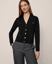 Ann Taylor V-Neck Sweater Jacket Women's