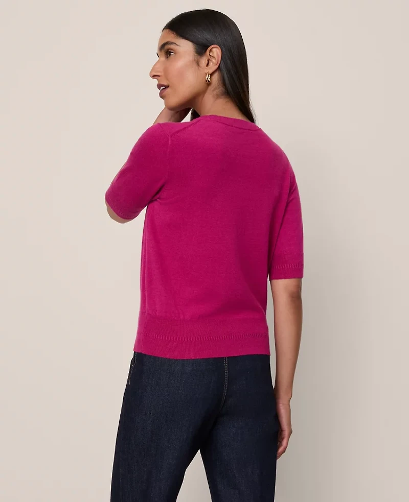 Ann Taylor Wedge Sweater T-Shirt Women's