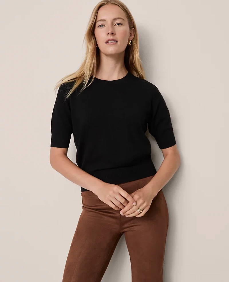 Ann Taylor Wedge Sweater T-Shirt Women's