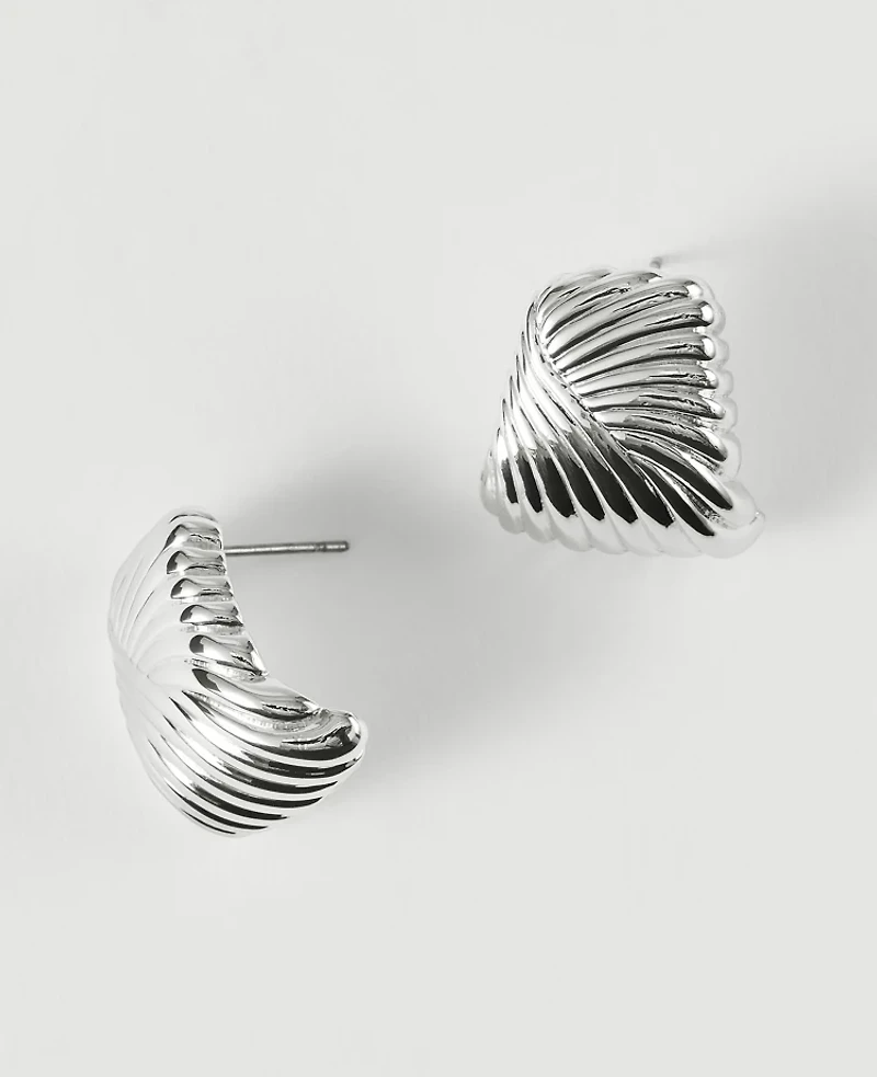 Ann Taylor Textured Rectangle Stud Earrings Women's