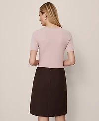 Ann Taylor Petite Patch Pocket A-Line Skirt Pure Chocolate Women's