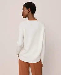 Ann Taylor Petite Ribbed Wrap Sweater XL Women's