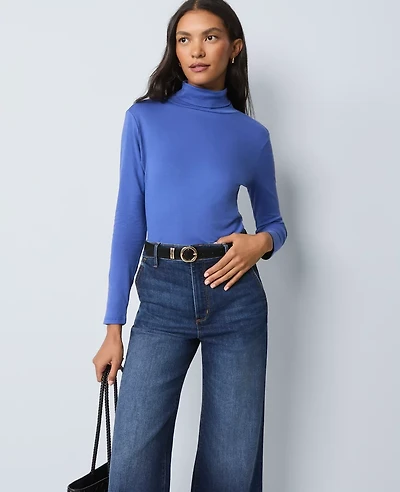 Ann Taylor Weekend Collection Turtleneck Top Women's