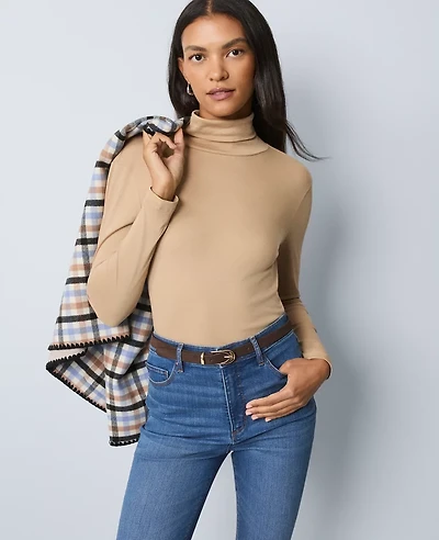 Ann Taylor Weekend Collection Turtleneck Top Women's