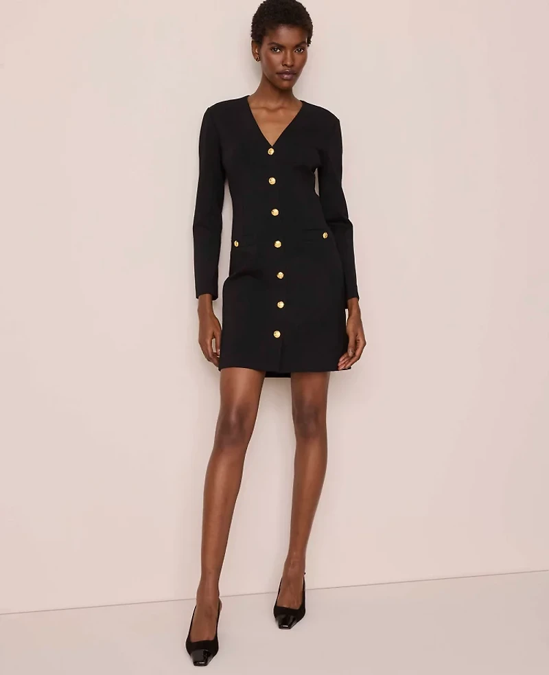 Ann Taylor Blazer Sheath Dress Black Women's