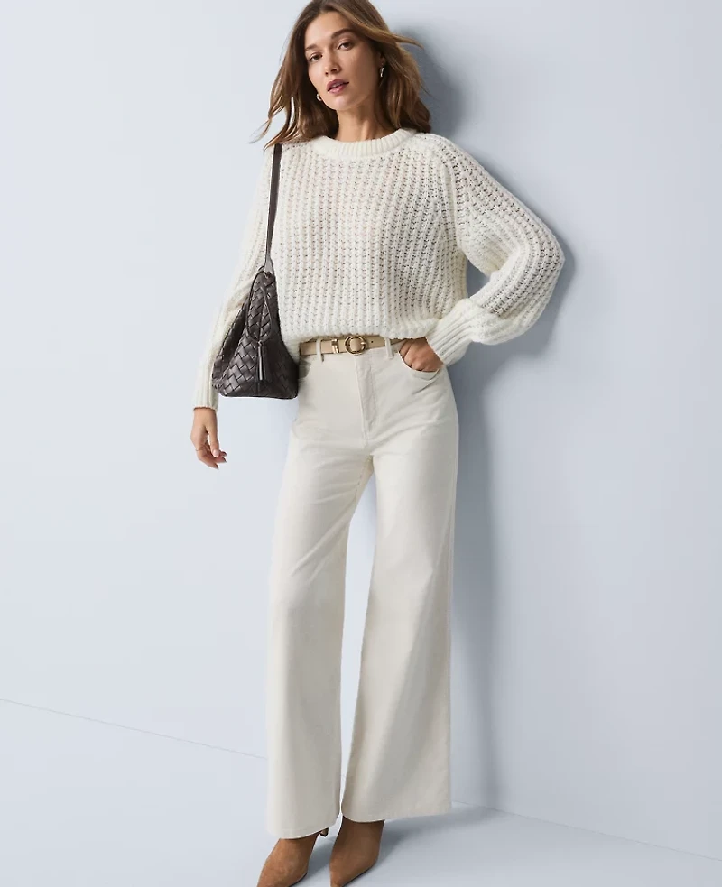 Ann Taylor Weekend Collection Cozy Crew Neck Sweater Women's