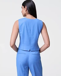 Ann Taylor The Tailored Vest Bluebird Melange Women's