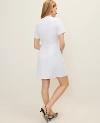 Ann Taylor Crew Neck Flare Dress Women's
