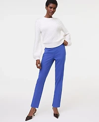 Ann Taylor Petite Honeycomb Cable Crew Neck Sweater Winter White Women's