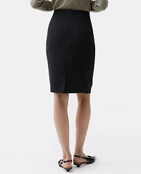 Ann Taylor The Petite Pocket Midi Skirt Fluid Crepe Women's