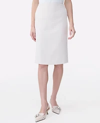 Ann Taylor The Petite Pocket Midi Skirt Fluid Crepe Women's