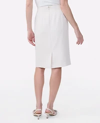 Ann Taylor The Petite Pocket Midi Skirt Fluid Crepe Women's