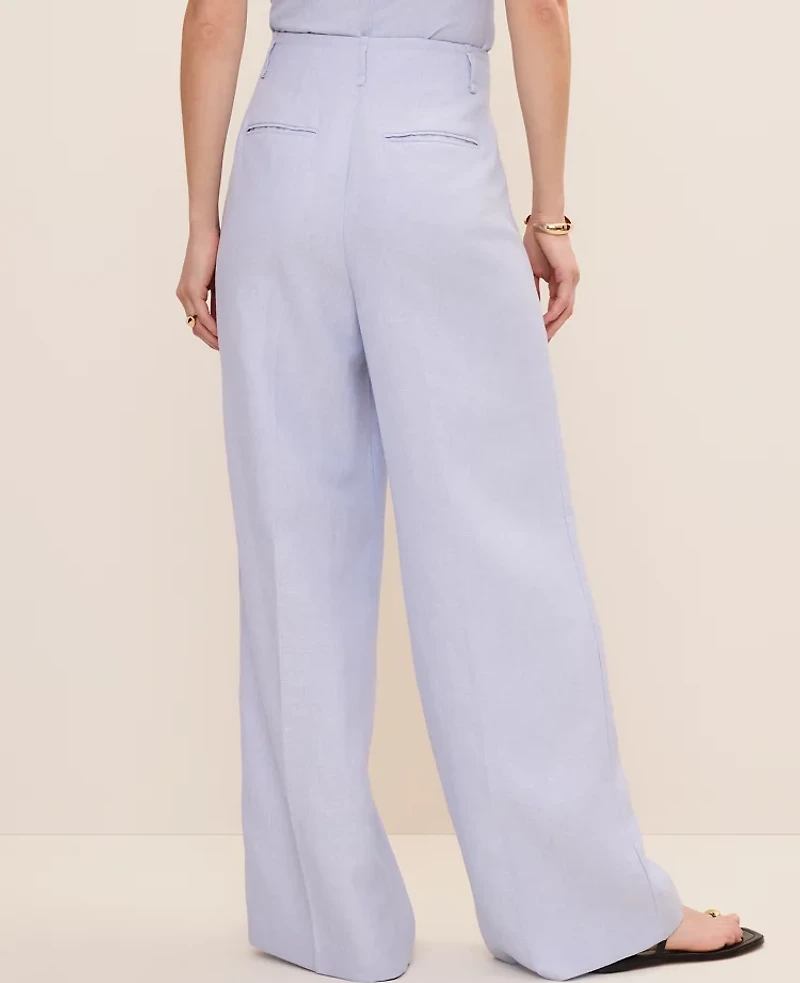 Ann Taylor The Pleated Wide-Leg Pant Deep Wisteria Women's