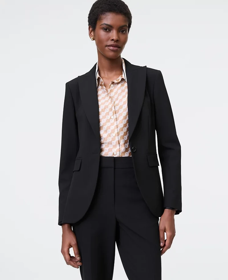 Ann Taylor The Petite Fitted Long Blazer Women's