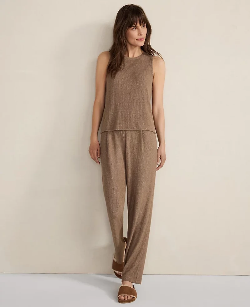 Ann Taylor Haven Well Within Brushed Rib Knit Tank Top Driftwood Women's