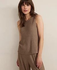 Ann Taylor Haven Well Within Brushed Rib Knit Tank Top Driftwood Women's