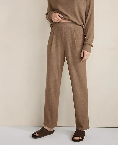 Ann Taylor Haven Well Within Brushed Rib Knit Tapered Pants Driftwood Women's