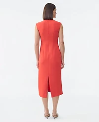 Ann Taylor Petite Crepe Twist Sheath Dress Women's