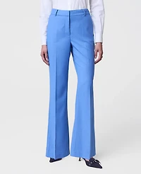 Ann Taylor The Flare Trouser — Curvy Fit Bluebird Melange Women's