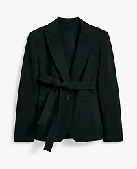Ann Taylor The Petite Belted Blazer Fluid Crepe Women's