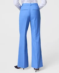 Ann Taylor The Petite Flare Trouser Bluebird Melange Women's