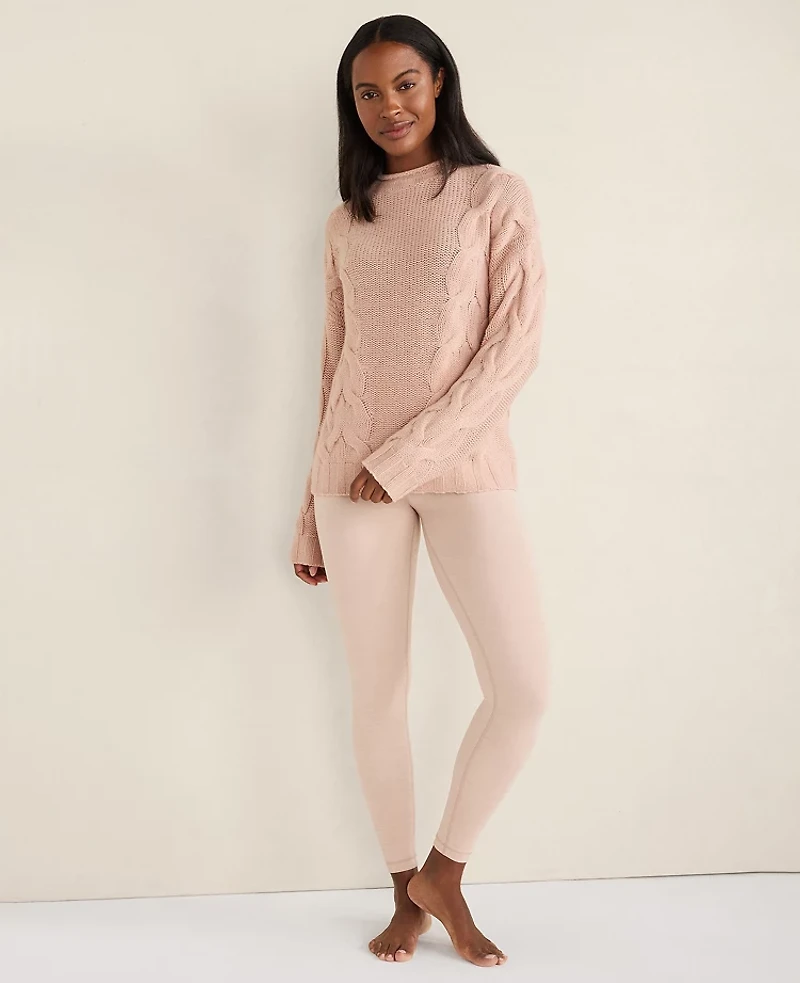 Ann Taylor Haven Well Within Cashmere Cable Roll Neck Sweater Women's