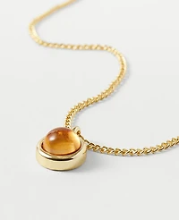 Ann Taylor Sparkle Pendant Necklace Red Plum Women's