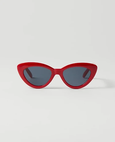 Ann Taylor Cateye Sunglasses Bright Cherry Women's