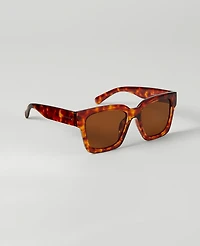 Ann Taylor Oversized Curved Square Sunglasses Women's