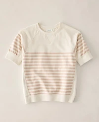 Ann Taylor Haven Well Within Organic Cotton Terry Bateau Neck Top Ivory Women's