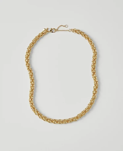 Ann Taylor Metal Chain Chunky Necklace Women's